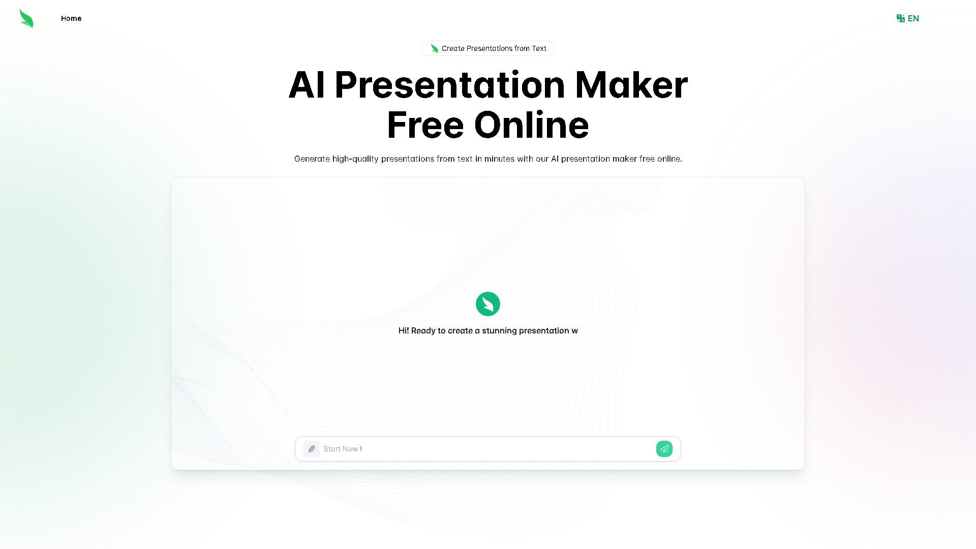 SLIDES.BOT Interface Screenshot - Office & Productivity Tool