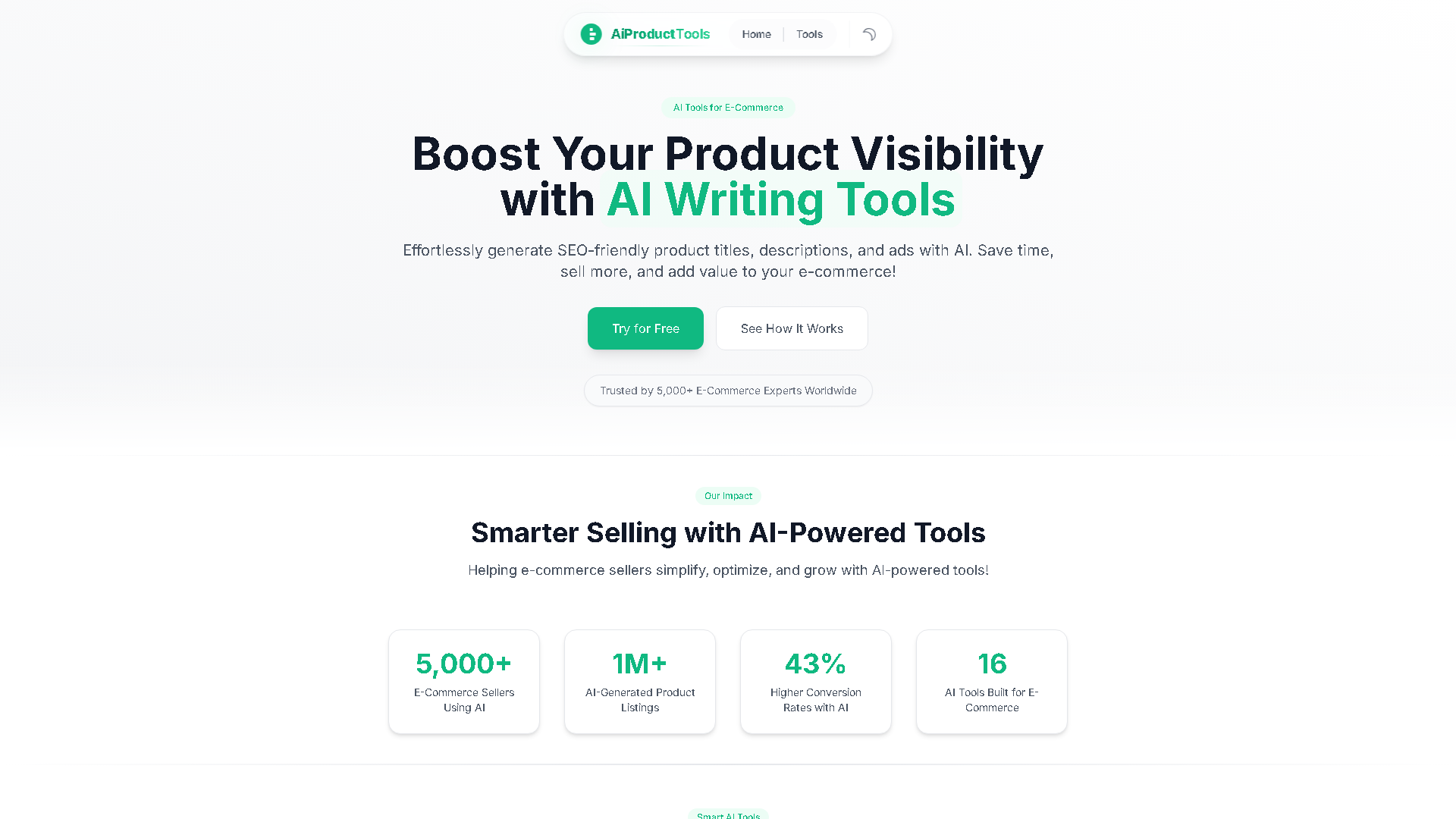 AI Product Tools Interface Screenshot - Writing & Editing Tool