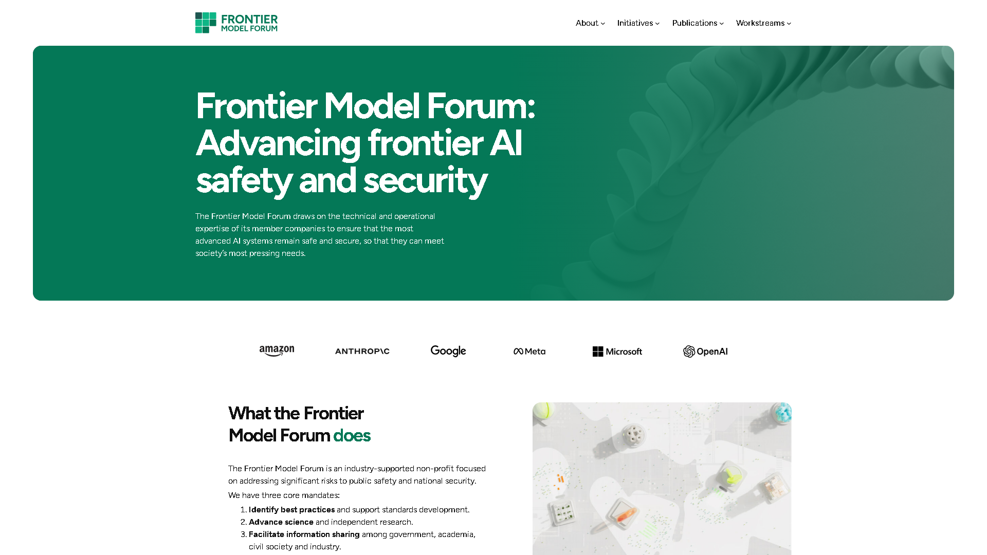 Frontier Model Forum Interface Screenshot - Other Tool
