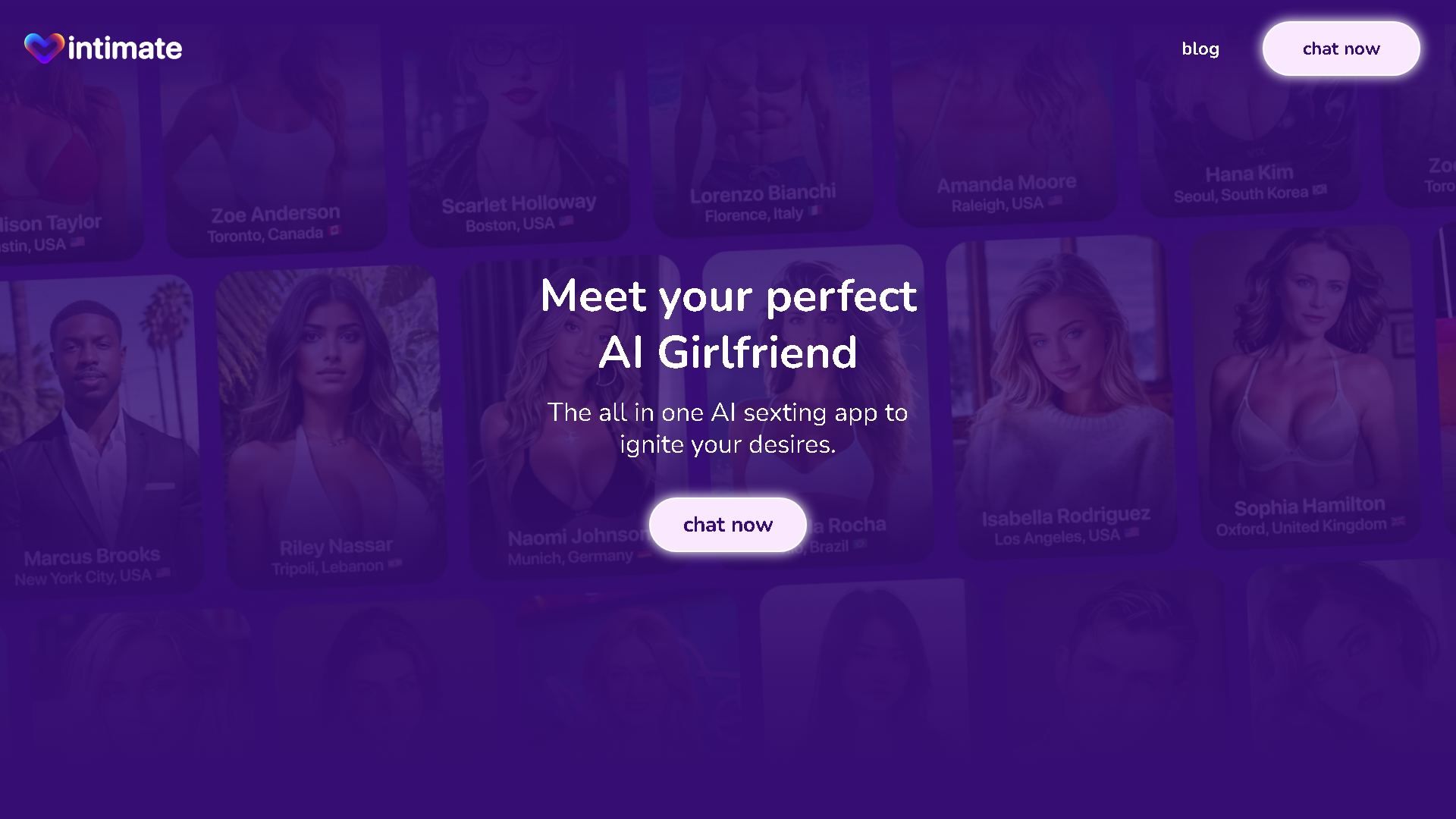 Intimate AI Girlfriend Interface Screenshot - Voice Generation & Conversion Tool
