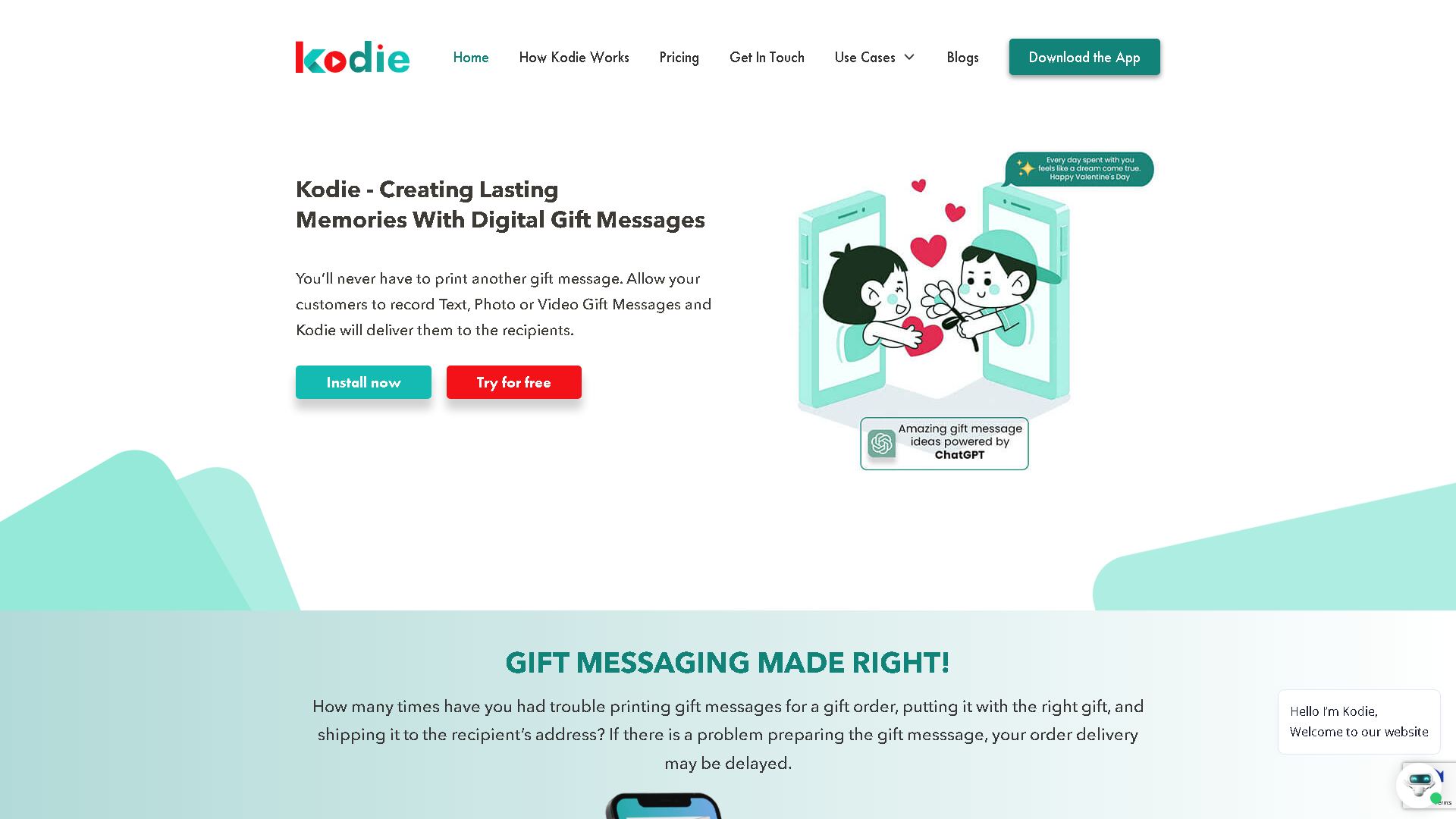Kodie Interface Screenshot - Writing & Editing Tool