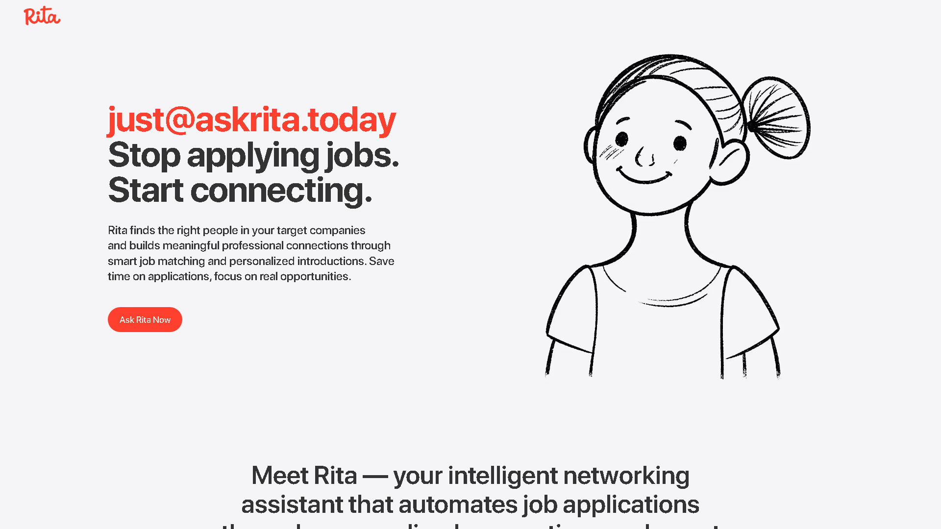 Rita AI Interface Screenshot - Writing & Editing Tool