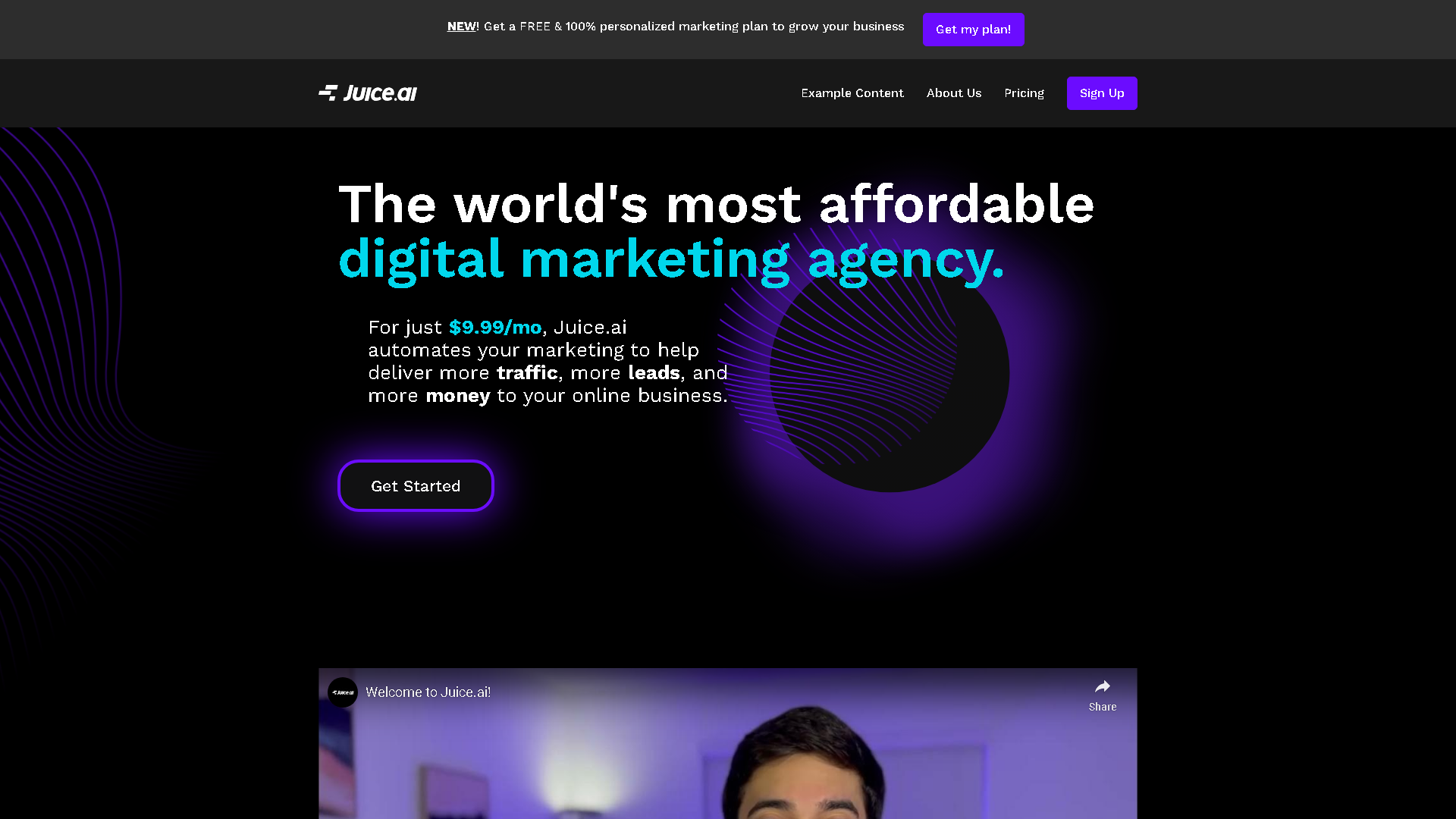 Juice.ai Interface Screenshot - Writing & Editing Tool