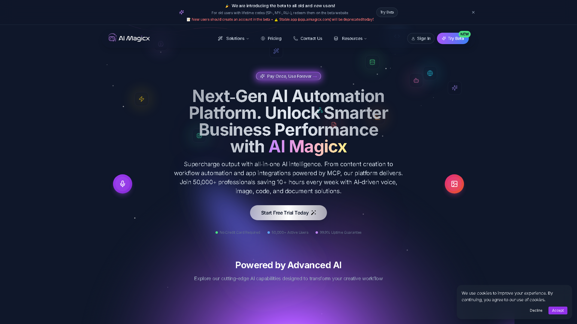 AI Magicx Interface Screenshot - Writing & Editing Tool