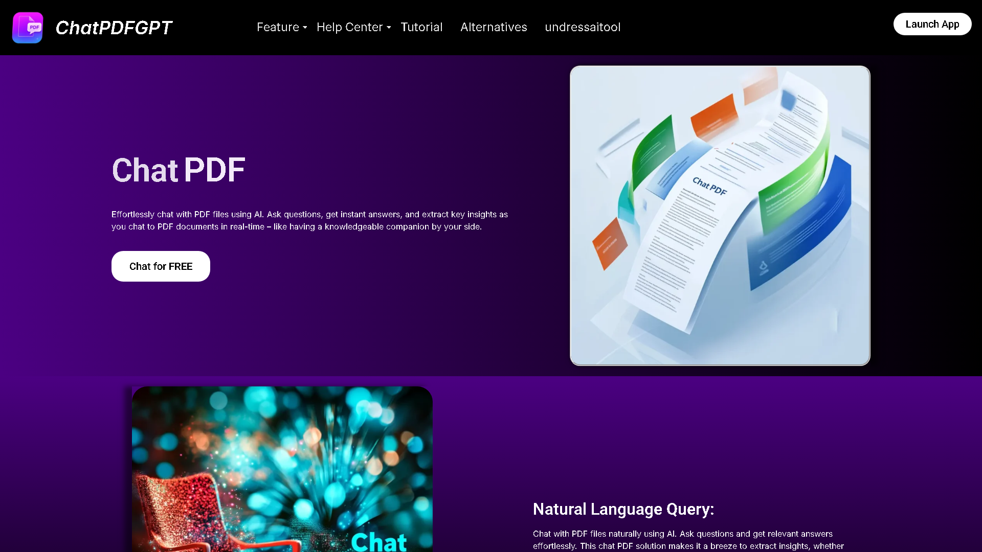 ChatPDFGPT Interface Screenshot - Office & Productivity Tool