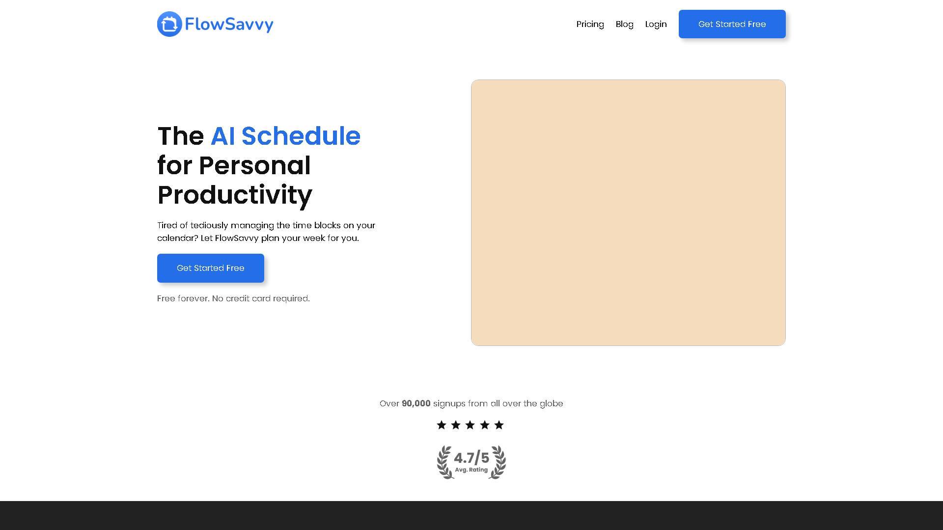 FlowSavvy Interface Screenshot - Office & Productivity Tool