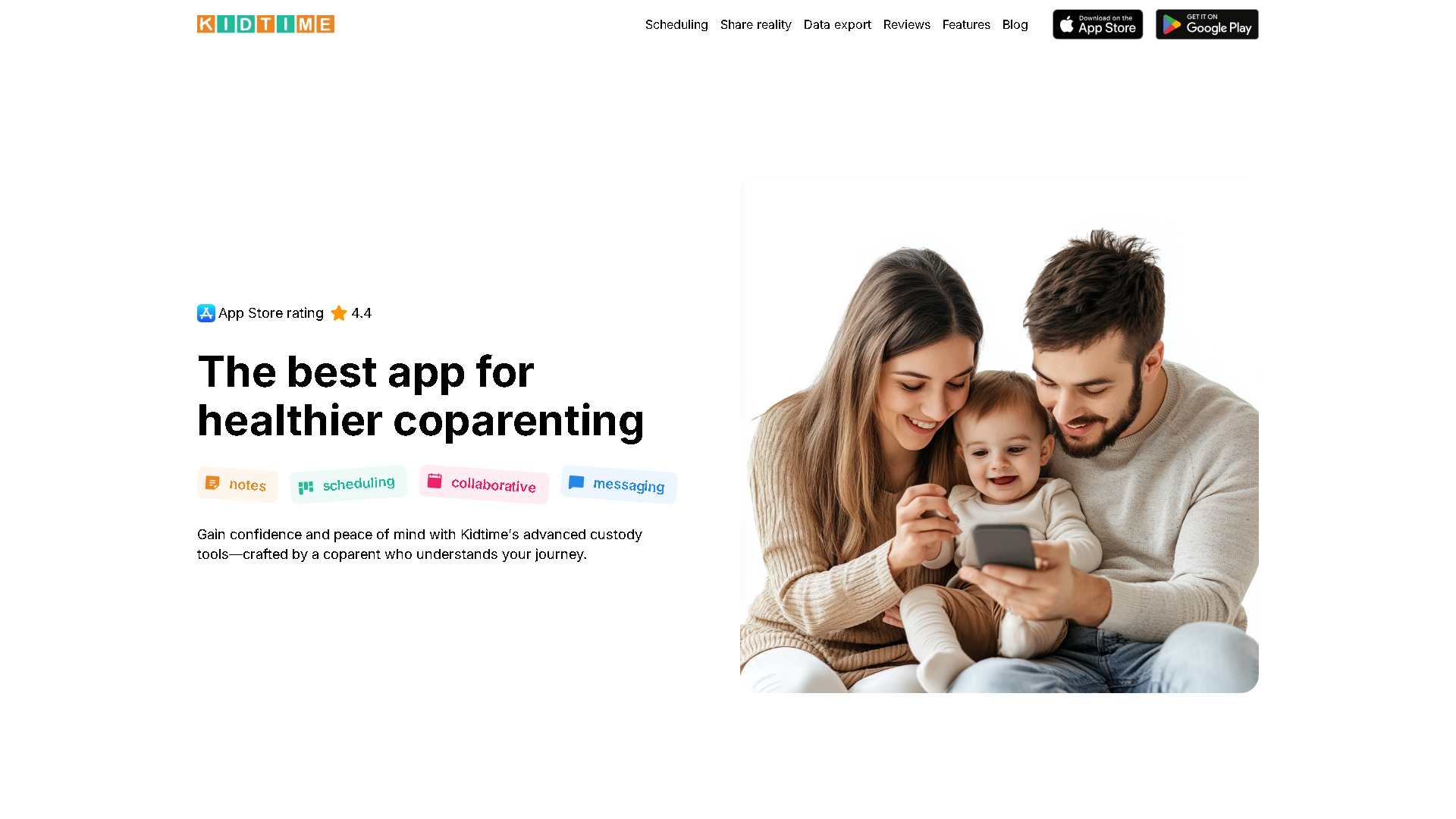 Kidtime Interface Screenshot - Daily Life Tool