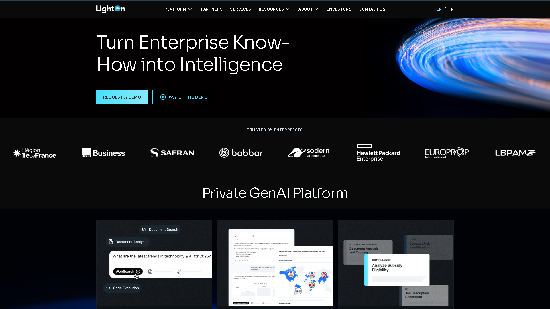 LightOn Interface Screenshot - Office & Productivity Tool