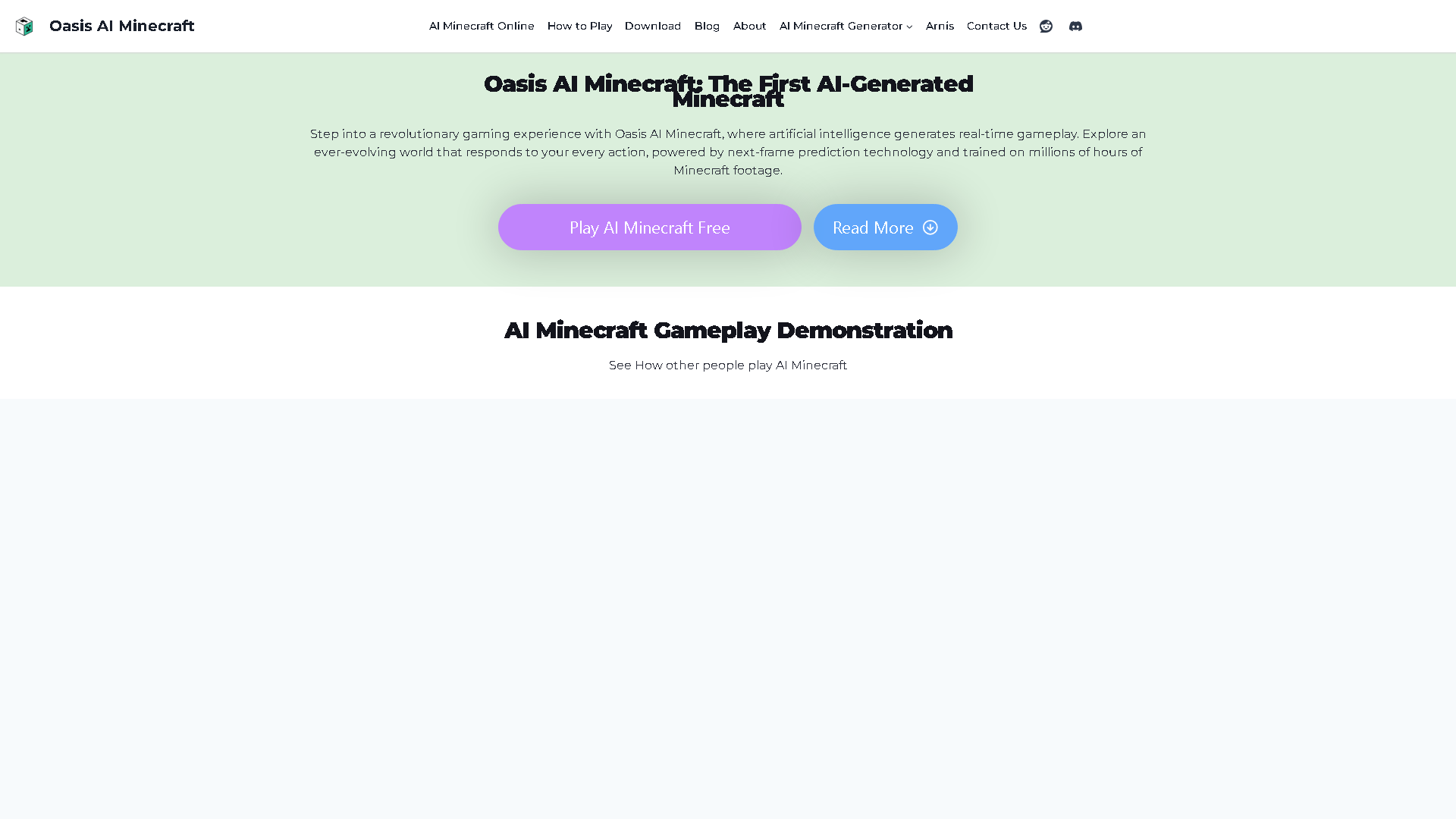 AI Minecraft Interface Screenshot - Image Generation & Editing Tool