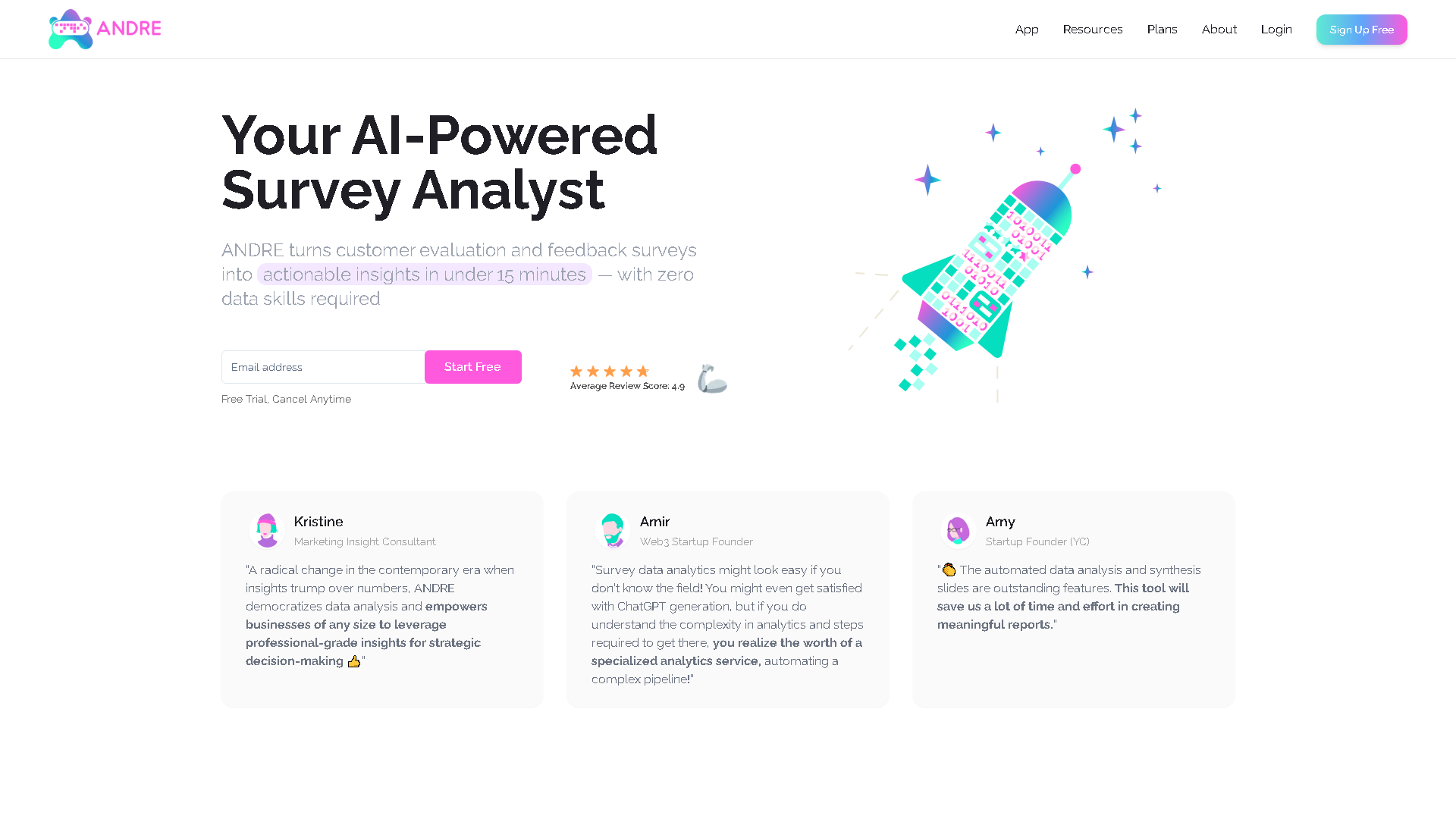 ANDRE Interface Screenshot - Office & Productivity Tool
