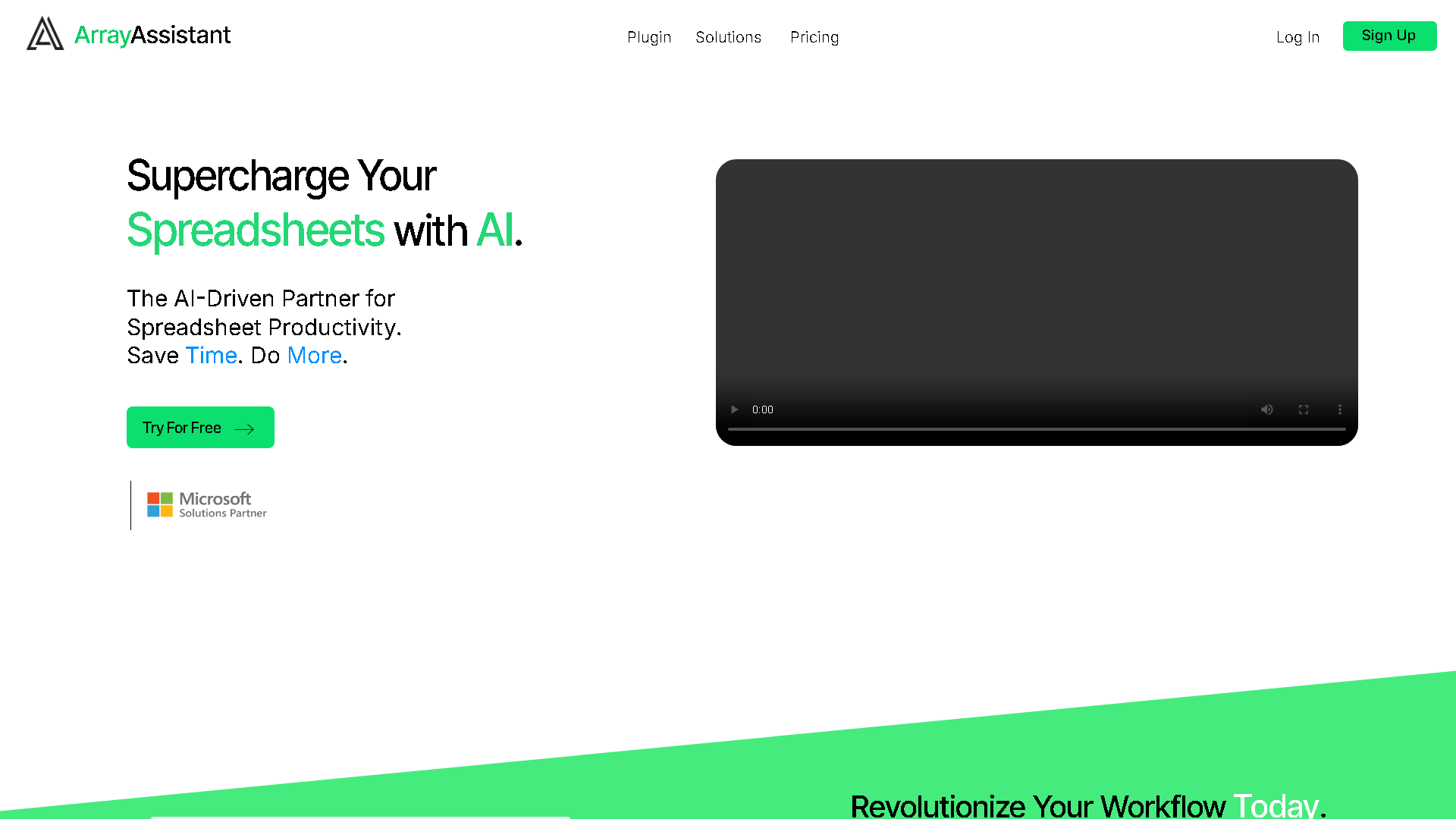Array Assistant Interface Screenshot - Office & Productivity Tool