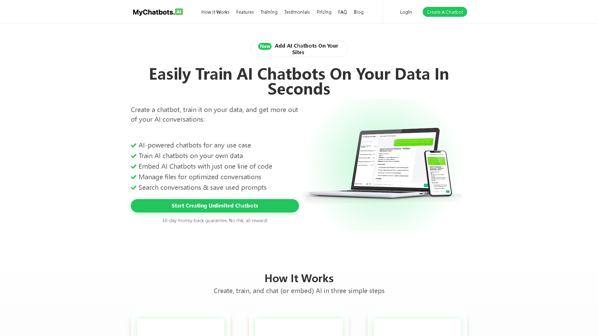 MyChatbots.AI Interface Screenshot - Writing & Editing Tool