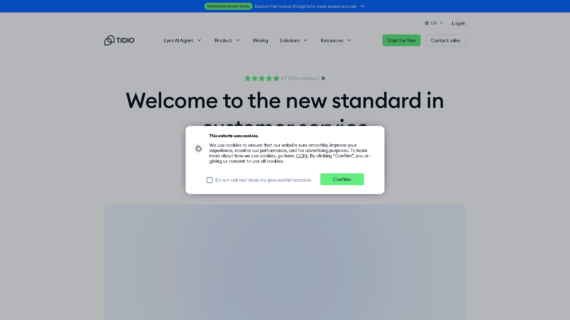 Tidio Interface Screenshot - Development & APIs Tool