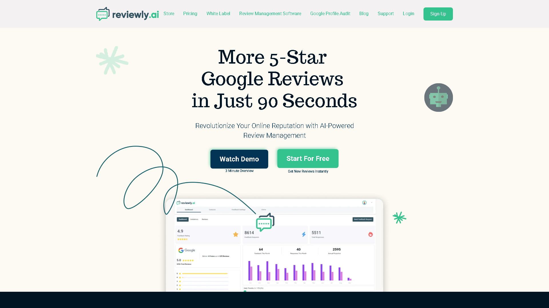 Reviewly Interface Screenshot - Writing & Editing Tool