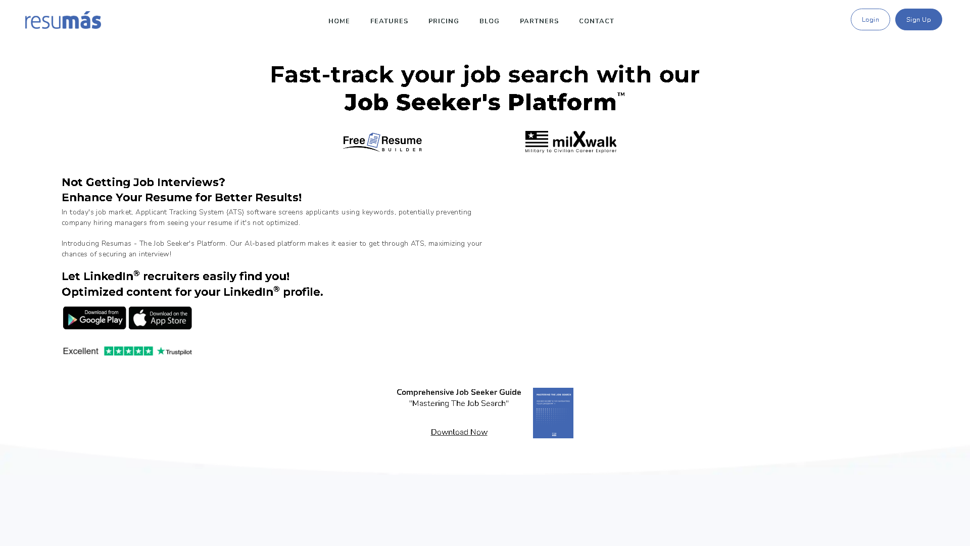 Resumás Interface Screenshot - Writing & Editing Tool