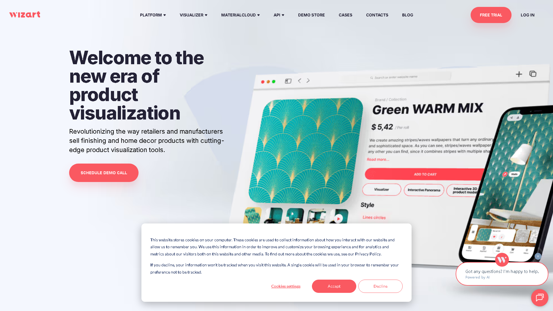 Wizart Interface Screenshot - Image Generation & Editing Tool