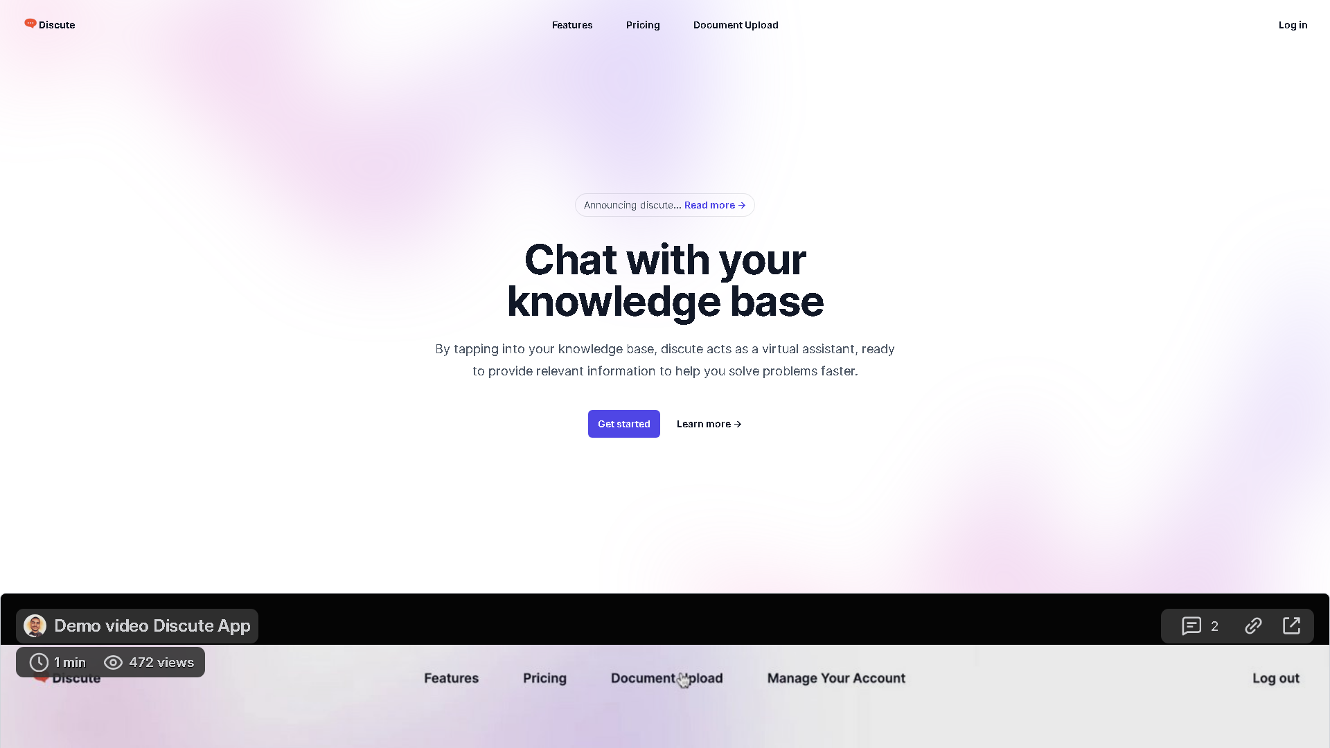 Discute Interface Screenshot - Office & Productivity Tool