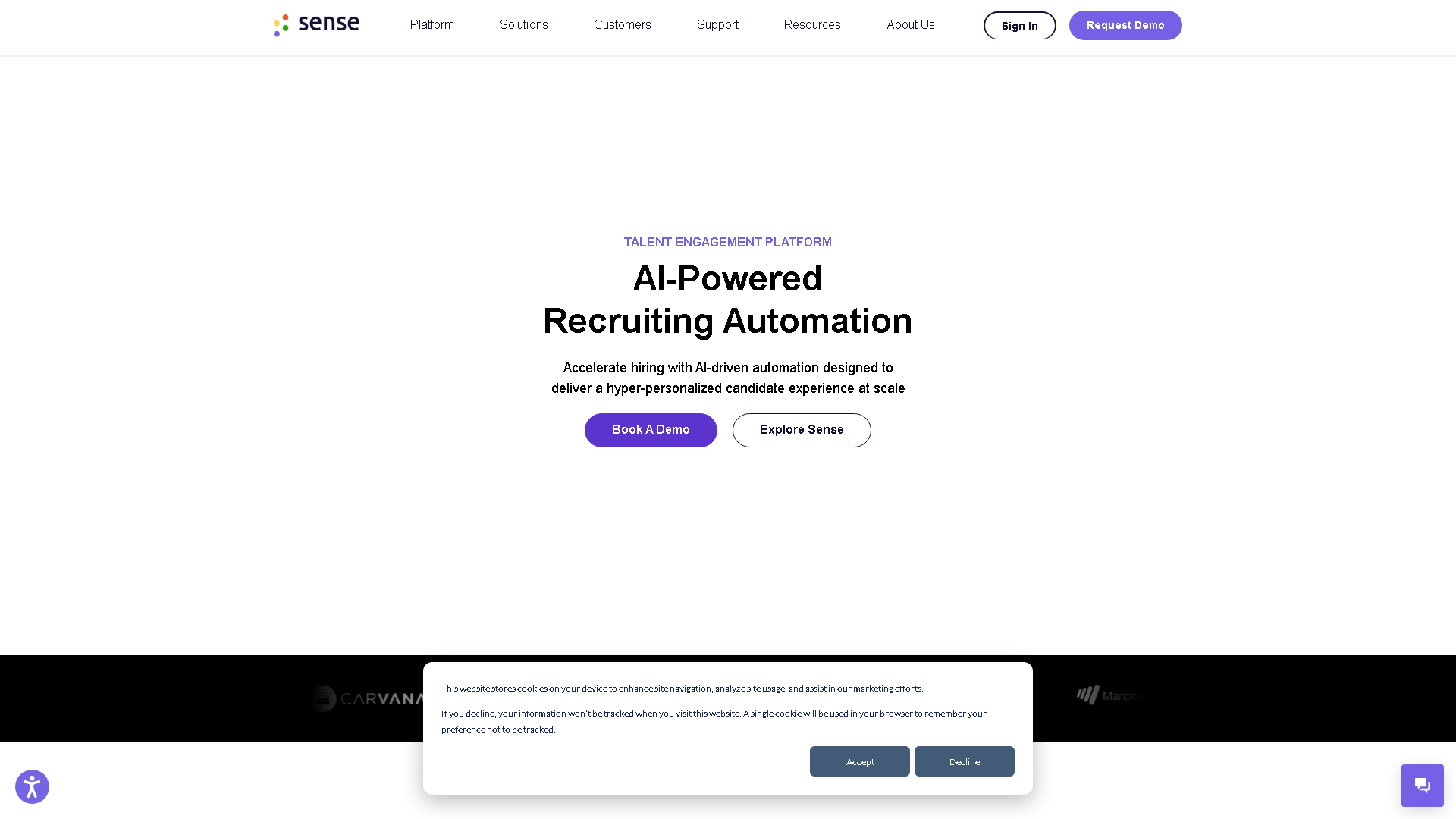 Sense Interface Screenshot - Voice Generation & Conversion Tool