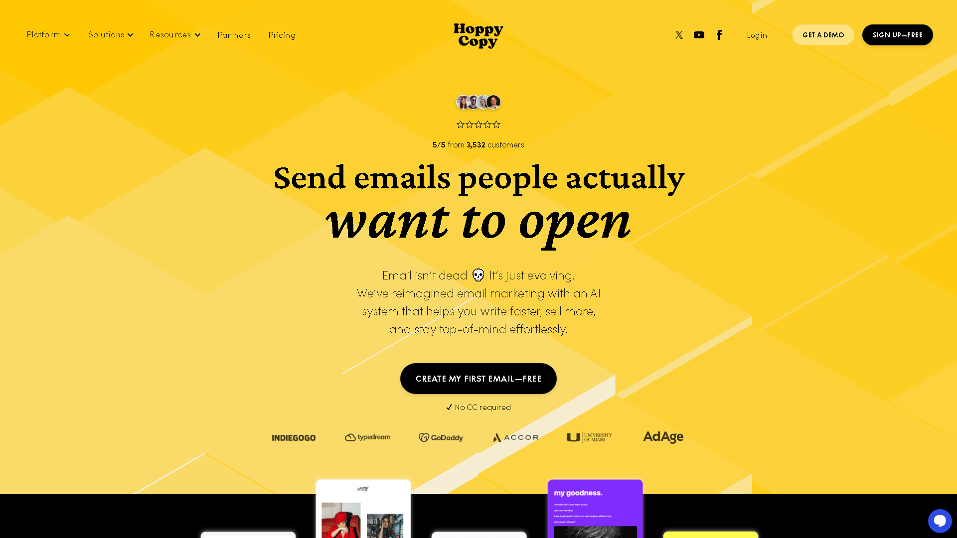 Hoppy Copy Interface Screenshot - Writing & Editing Tool