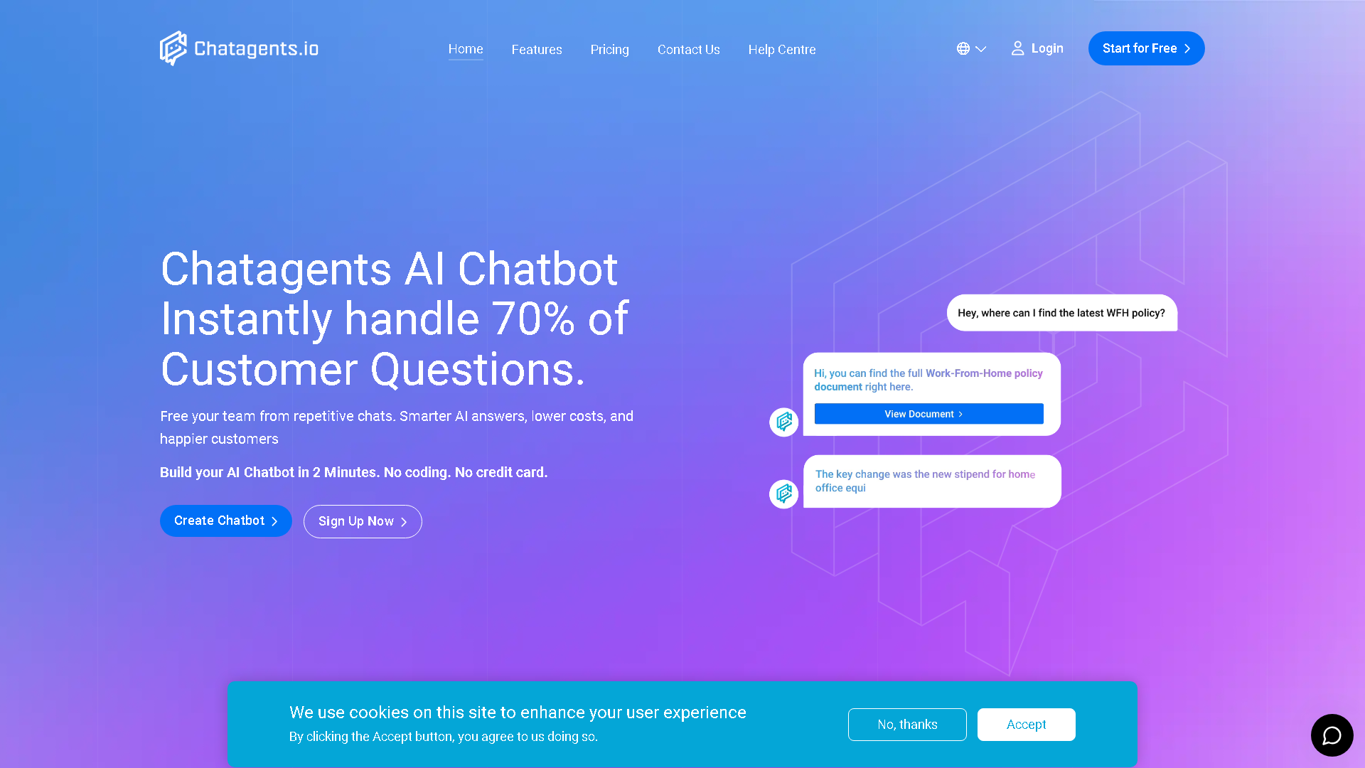 Chat Agents Interface Screenshot - Social Media Tool