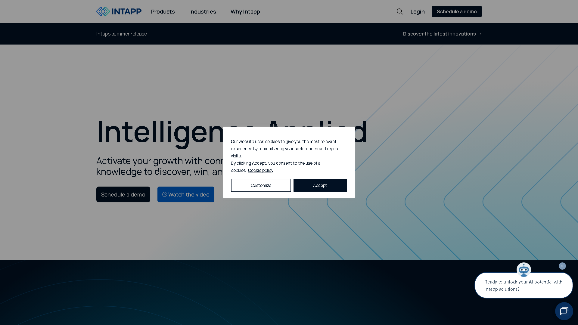 Intapp Interface Screenshot - Legal & Finance Tool
