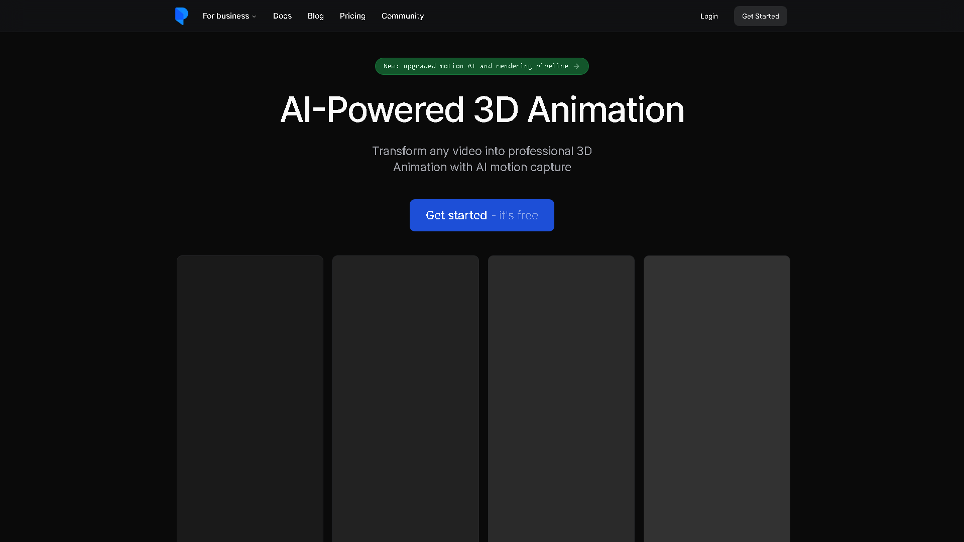 Plask Motion Interface Screenshot - Video & Animation Tool