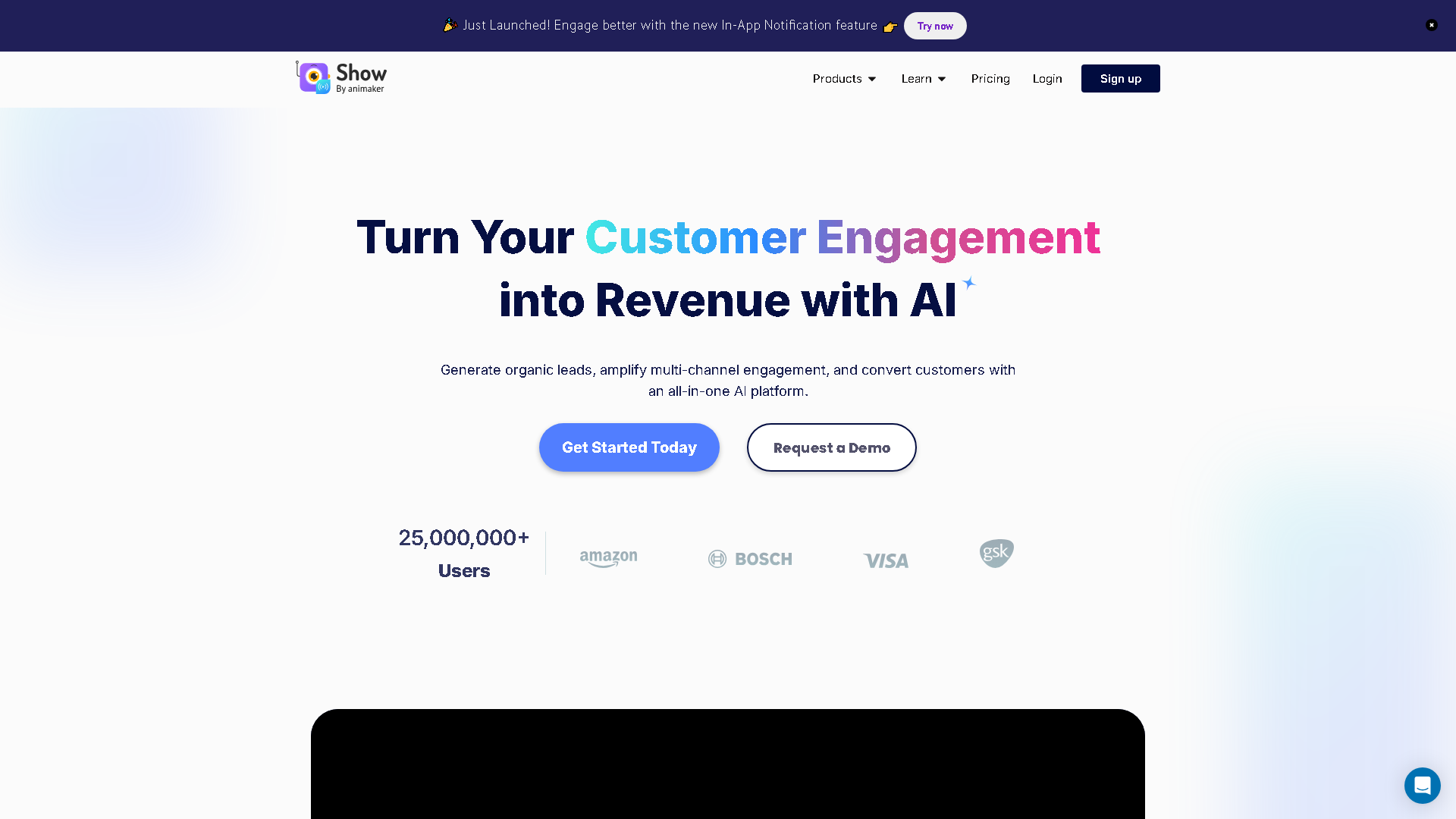 Show by Animaker Interface Screenshot - Writing & Editing Tool