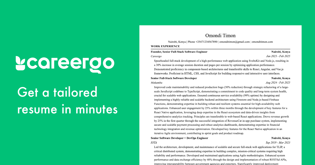 Careergo Logo - Writing & Editing Tool