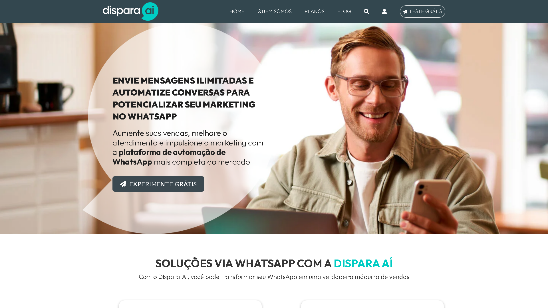 Dispara Aí Interface Screenshot - Writing & Editing Tool