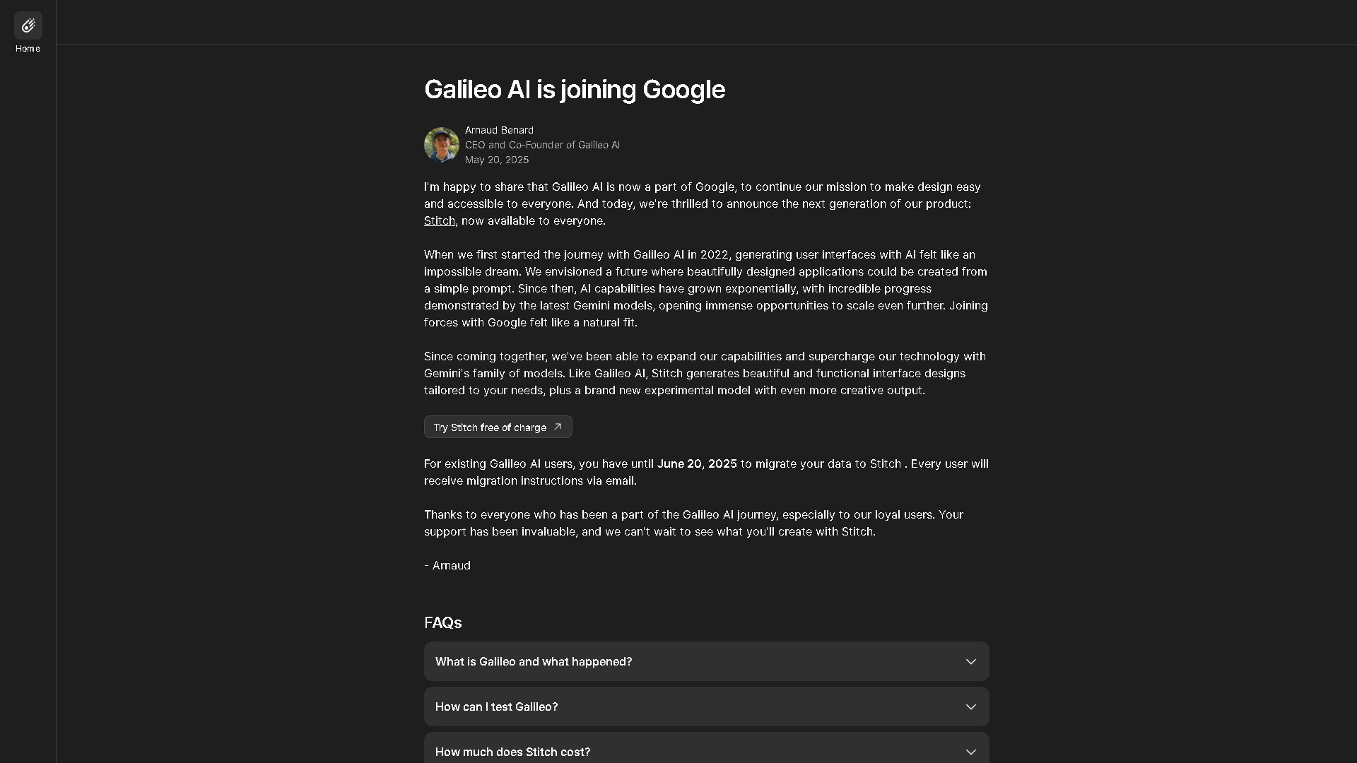 Galileo AI Interface Screenshot - Image Generation & Editing Tool