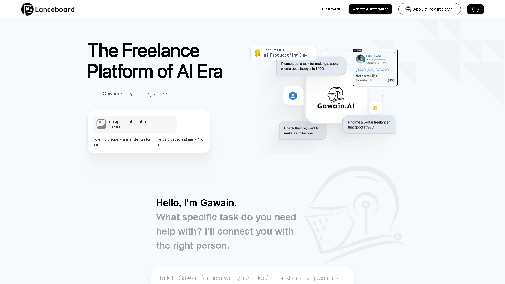 Lanceboard Interface Screenshot - Writing & Editing Tool