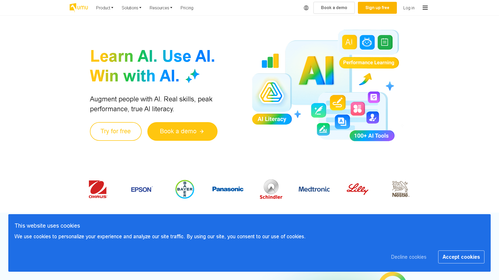 UMU Interface Screenshot - Marketing & SEO Tool