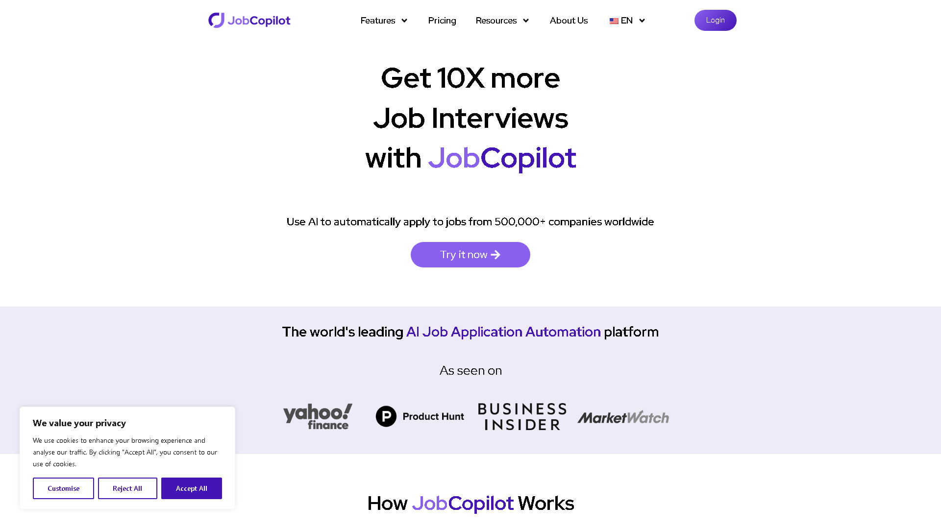 JobCopilot Interface Screenshot - Office & Productivity Tool