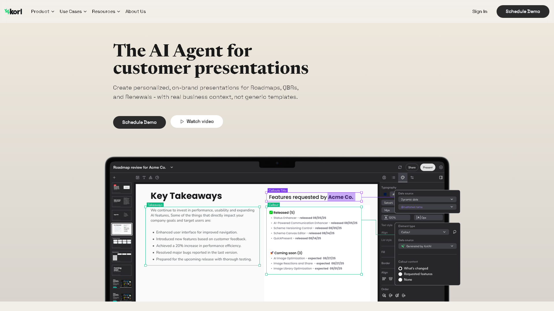 Korl Interface Screenshot - Office & Productivity Tool