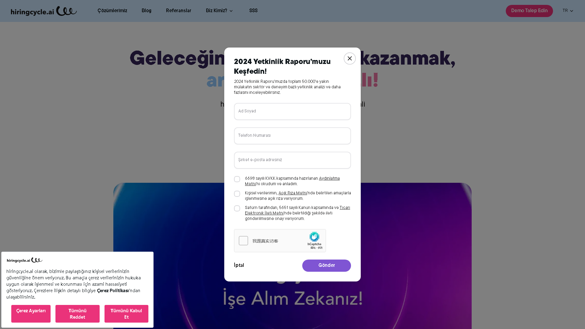 hiringcycle.ai Interface Screenshot - Writing & Editing Tool