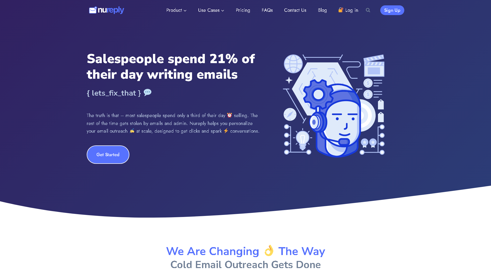 Nureply Interface Screenshot - Writing & Editing Tool