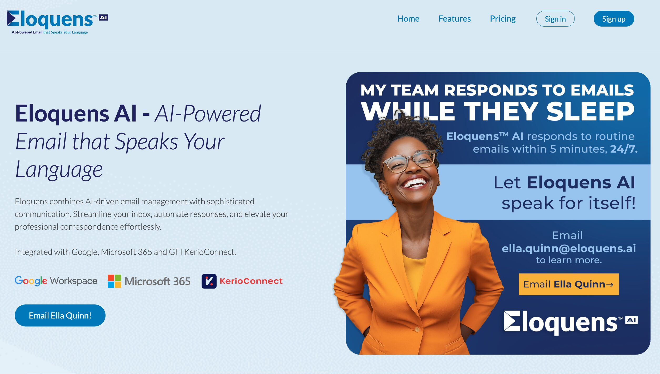 Eloquens AI Logo - Writing & Editing Tool