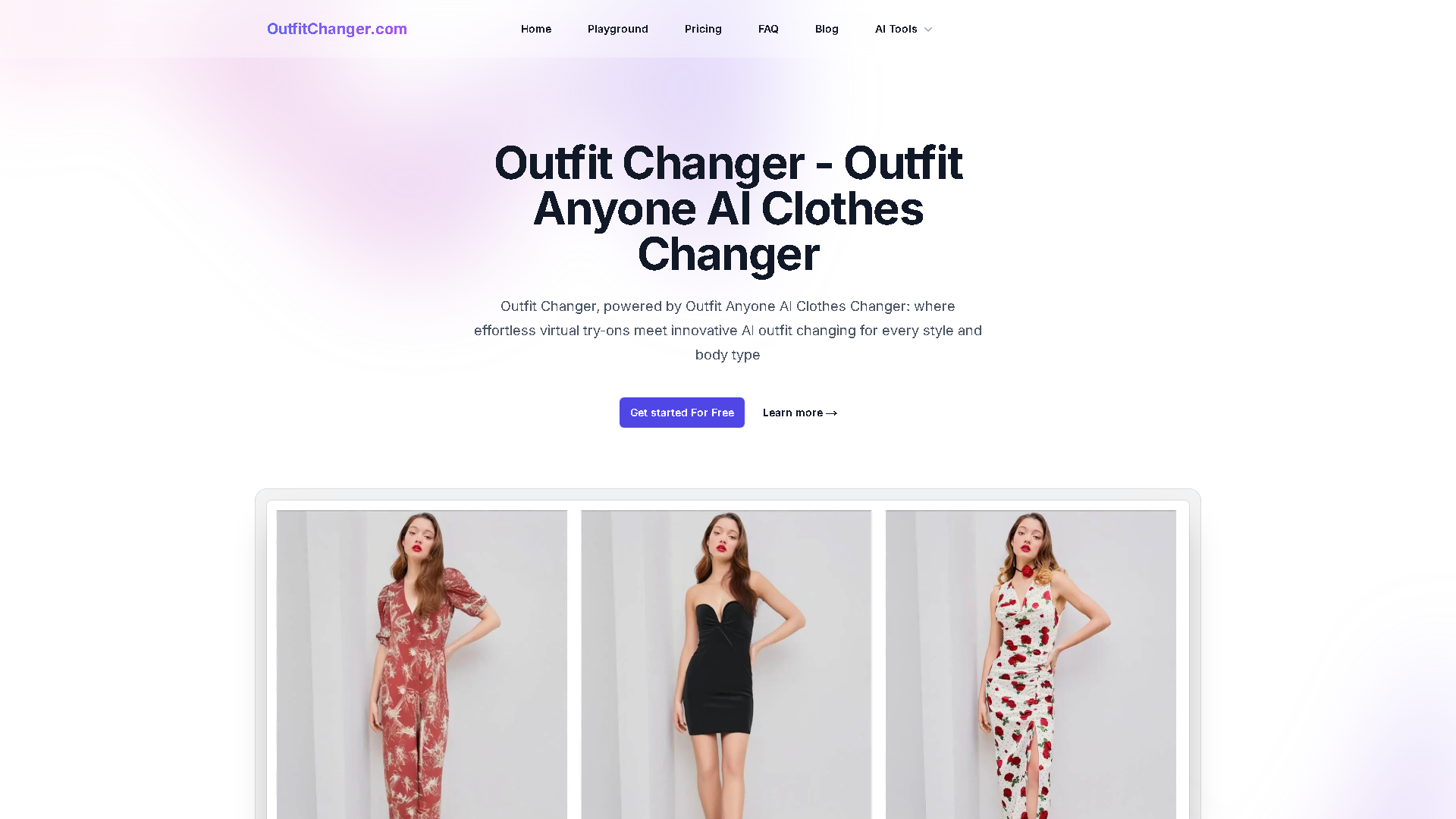 Outfit Changer Interface Screenshot - Art & Creative Design Tool