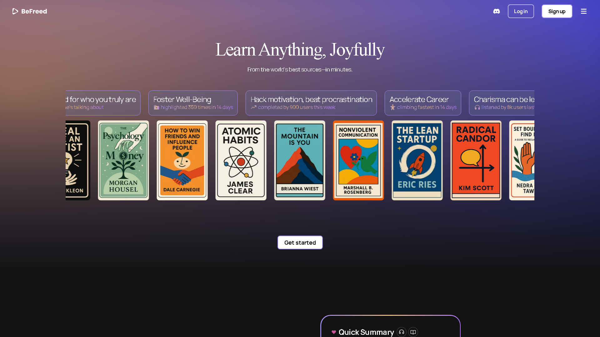 BeFreed Interface Screenshot - Writing & Editing Tool