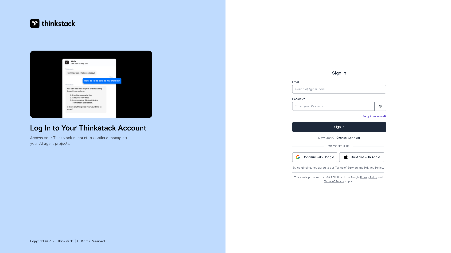 Thinkstack AI Interface Screenshot - Writing & Editing Tool