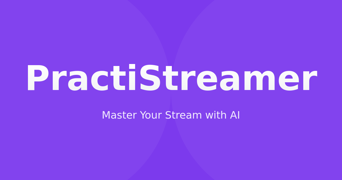 PractiStreamer Logo - Writing & Editing Tool
