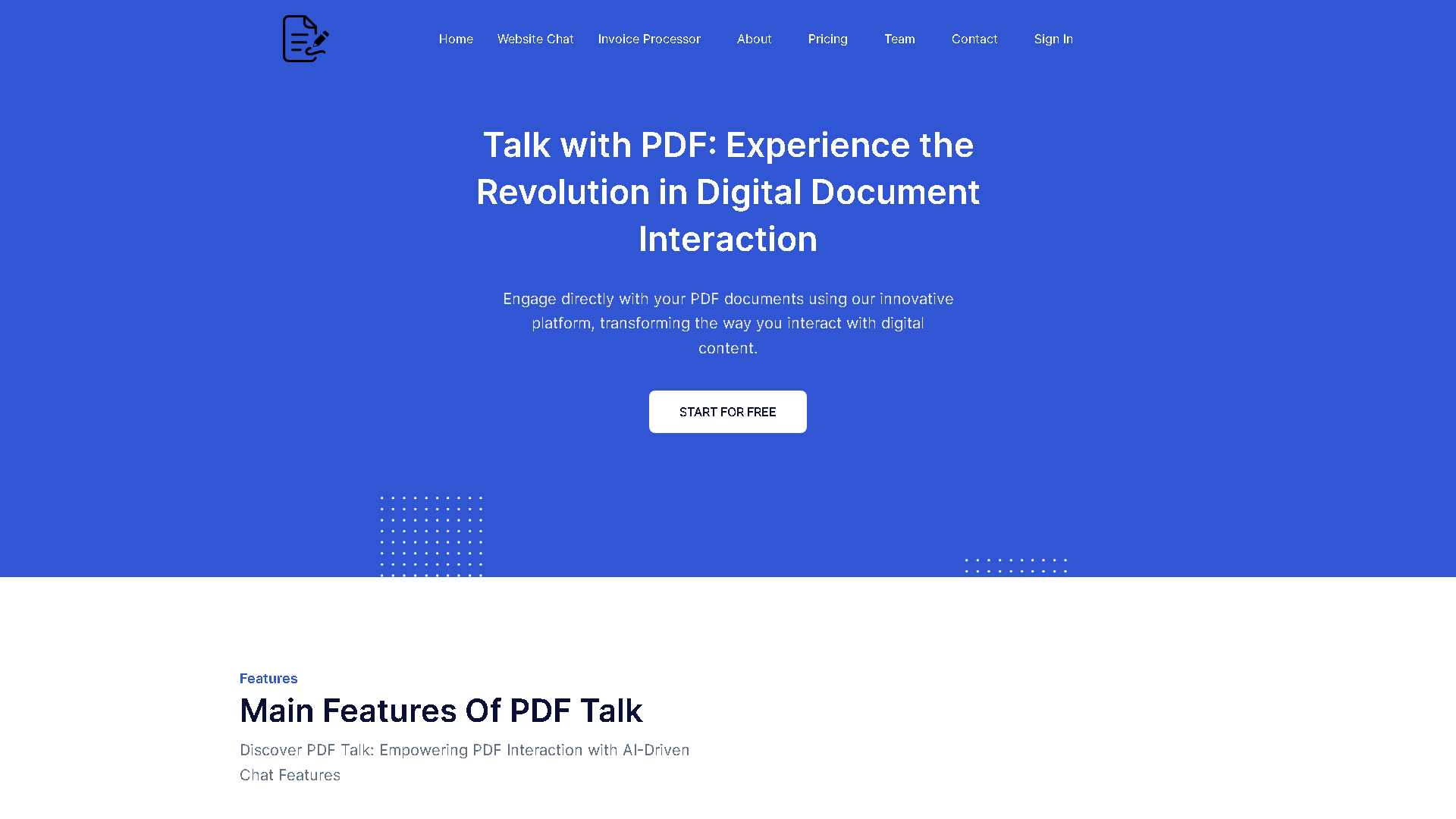 PDF Talk Interface Screenshot - Office & Productivity Tool