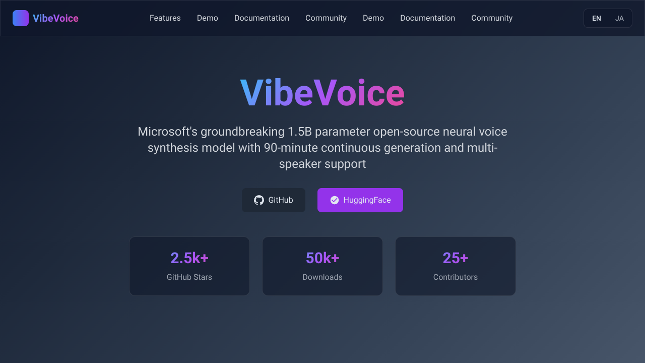 vibevoice.online Interface Screenshot - Office & Productivity Tool