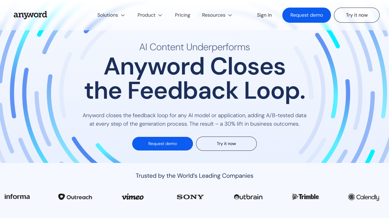 Anyword Pricing Interface Screenshot - Writing & Editing Tool