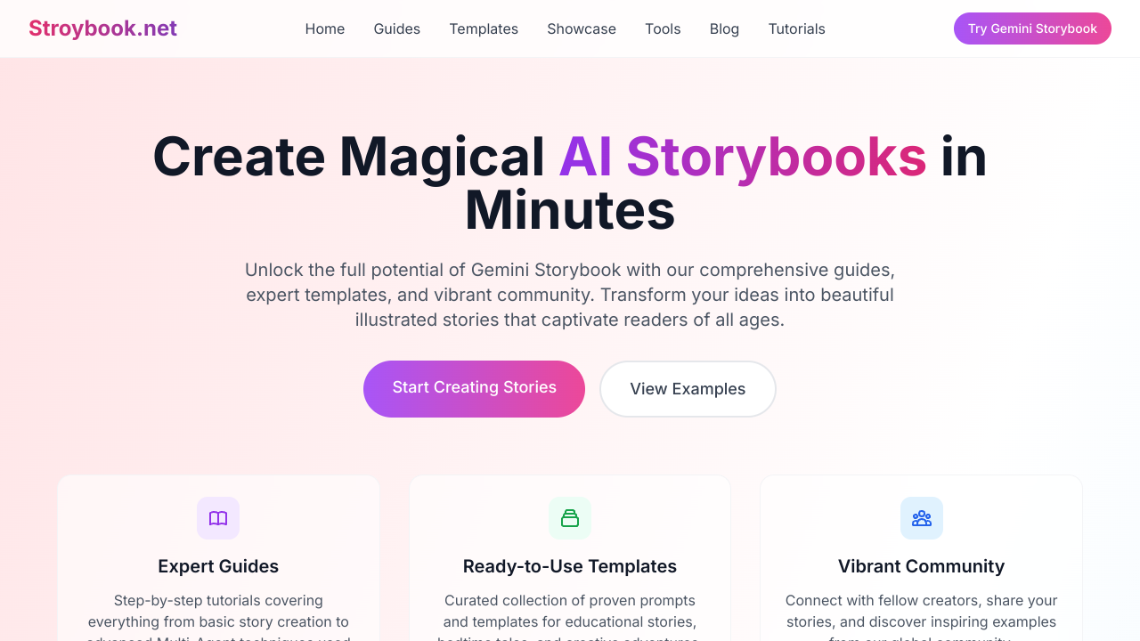 AI Storybooks Interface Screenshot - Image Generation & Editing Tool