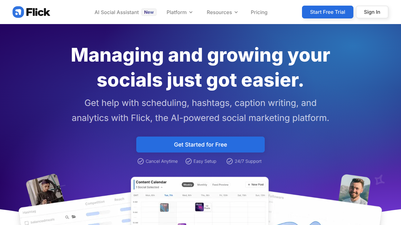 Flick Interface Screenshot - Writing & Editing Tool