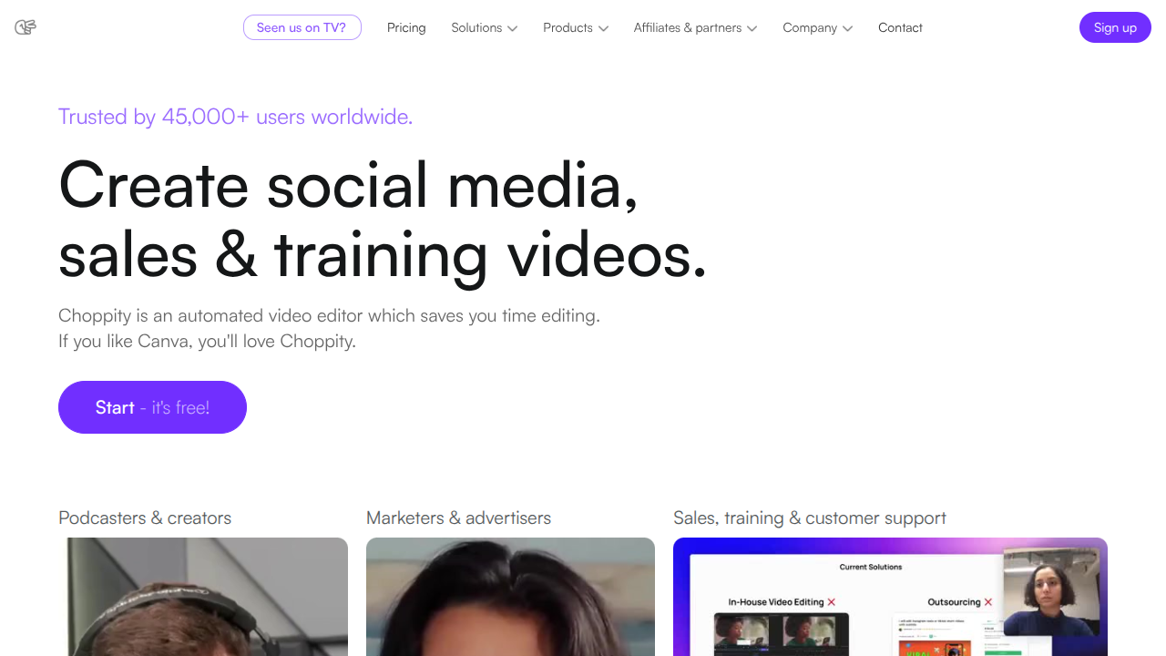 Choppity Interface Screenshot - Writing & Editing Tool