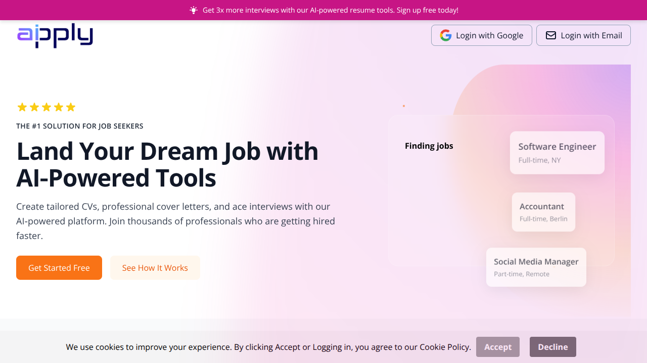apply-ai.work Interface Screenshot - Writing & Editing Tool