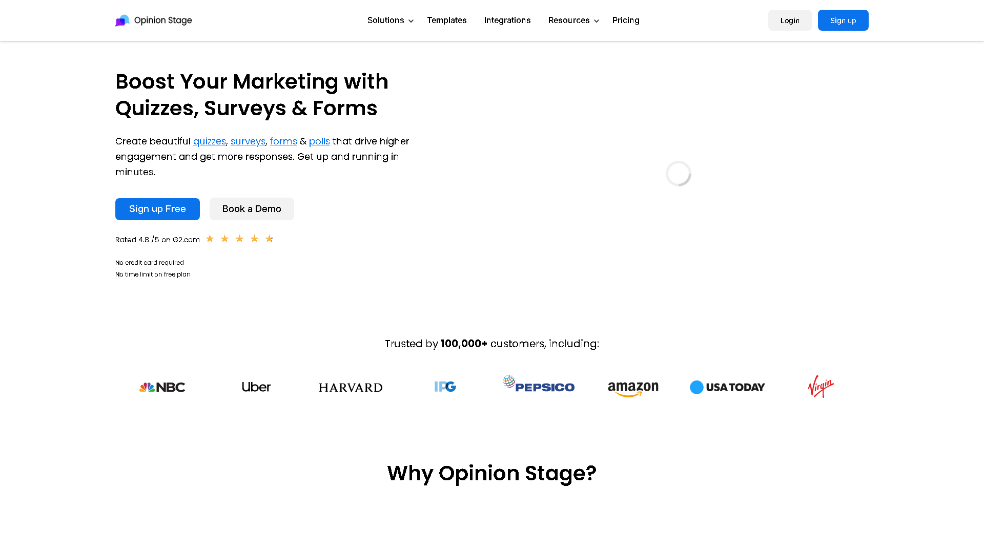 Opinion Stage Interface Screenshot - Art & Creative Design Tool