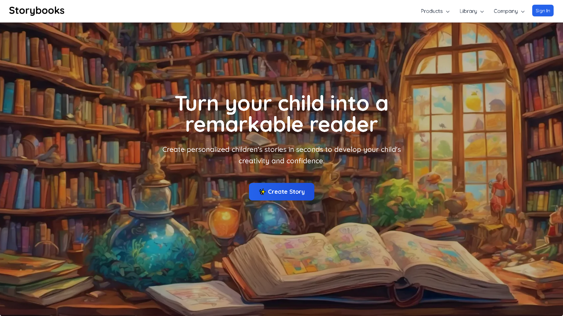 Storybooks Interface Screenshot - Writing & Editing Tool